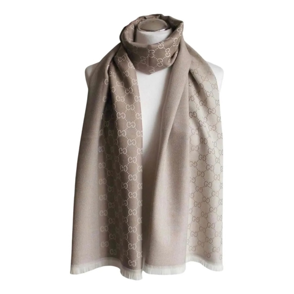 Authentic Gucci Scarf - 70x200cm, 70% wool and 30% silk